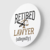 弁護士退職したによる弁護士退職 ラージ壁時計 (傾斜)