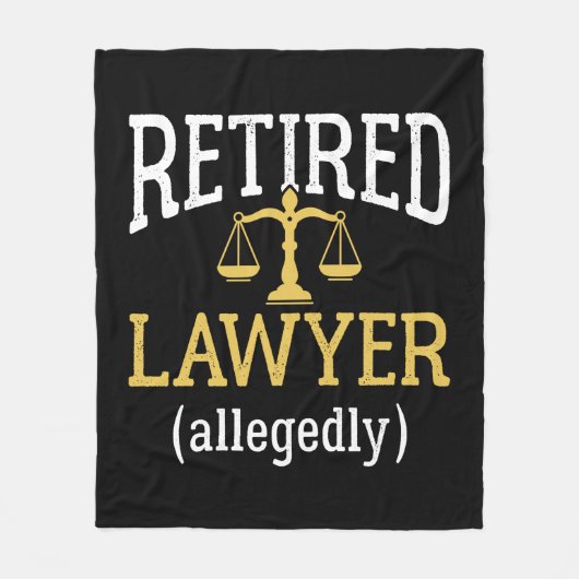 弁護士退職したの申し立て フリースブランケット (正面)