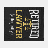 弁護士退職したの申し立て フリースブランケット (正面(横))