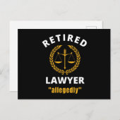 弁護士退職したの申し立て ポストカード (正面/裏面)