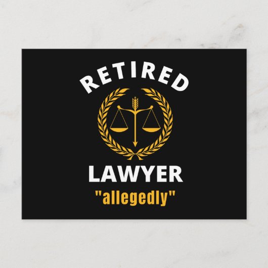 弁護士退職したの申し立て ポストカード (正面)