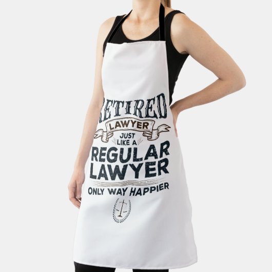 弁護士退職した弁護士退職ウェイ幸せ エプロン (インサイチュ)