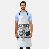 弁護士退職した弁護士退職ウェイ幸せ エプロン (着用した状態)