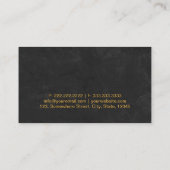 弁護士金ゴールドスケールロゴブラック弁護士 名刺 (裏面)