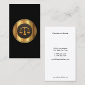 弁護士金ゴールドスケール名刺 名刺 (正面/裏面)