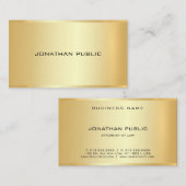弁護士金ゴールドルックテンプレート法律事務所モダン 名刺 (正面/裏面)