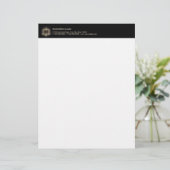 弁護士金ゴールド司法スケール弁護士 レターヘッド (スタンド正面)