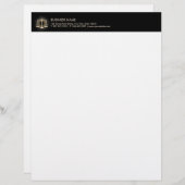 弁護士金ゴールド司法スケール弁護士 レターヘッド (正面/裏面)