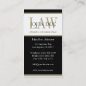 弁護士金ゴールド法 名刺 (裏面)