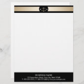 弁護士金ゴールド縁ど法はかりで測士 レターヘッド (正面/裏面)