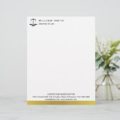 弁護士金ゴールド金属法律規模弁護士 レターヘッド (スタンド正面)