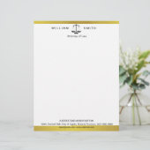 弁護士金ゴールド金属法律規模弁護士 レターヘッド (スタンド正面)