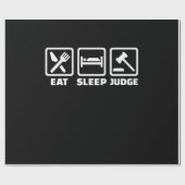 弁護士食べ睡眠判事 ラッピングペーパー (フラット)