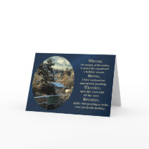 弁護士12月のすべての休日のグリーティングカード