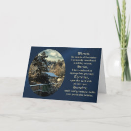 弁護士12月のすべての休日のグリーティングカード シーズンカード