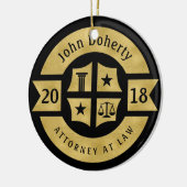 弁護士2018弁護士 |装飾黄金 セラミックオーナメント (左)
