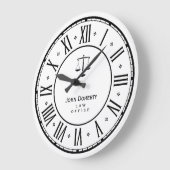 弁護士|のエレガントで上品なギフト ラージ壁時計 (傾斜)