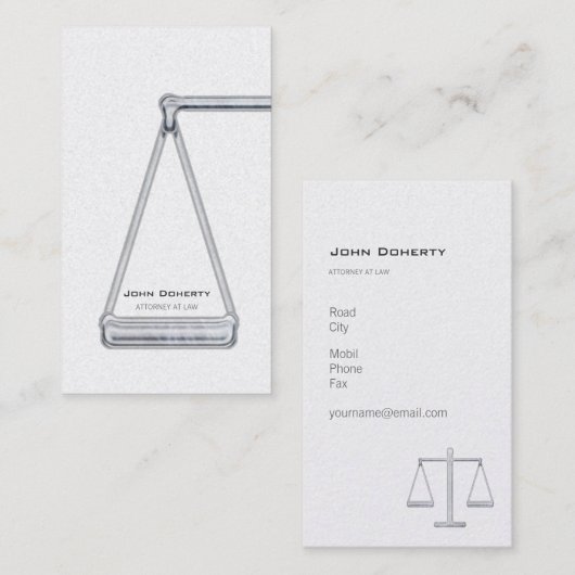 弁護士|のモダン 名刺 (正面/裏面)