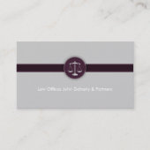 弁護士|の完全でモダンな弁護士 名刺 (正面)