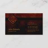 弁護士|の法律の専門職 名刺 (裏面)