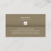 弁護士 |はかりで測金ゴールド 名刺 (裏面)