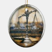 弁護士 はかりで測| of Justice セラミックオーナメント (左)