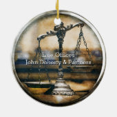 弁護士 はかりで測| of Justice セラミックオーナメント (裏面)