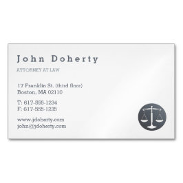 弁護士 はかりで測| of Justice マグネット名刺