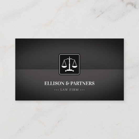 弁護士 はかりで測| of Justice 名刺 (正面)