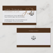 弁護士 |イニシャル 名刺 (正面/裏面)