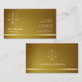 弁護士-エレガントな名刺 名刺 (正面/裏面)