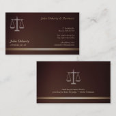 弁護士-エレガントな名刺 名刺 (正面/裏面)