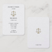 弁護士 |エレガント金ゴールド 名刺 (正面/裏面)