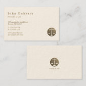 弁護士 |エレガント金ゴールド 名刺 (正面/裏面)