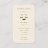 弁護士 |エレガント金ゴールド 名刺 (正面)