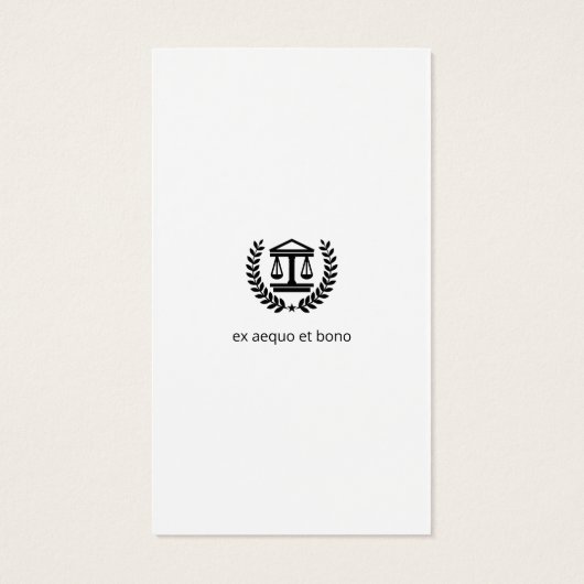 弁護士 |エレガント | (裏面)