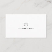 弁護士 | エレガント はかりで測 名刺 (裏面)