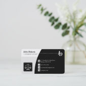 弁護士 |エレガント | 名刺 (スタンド正面)