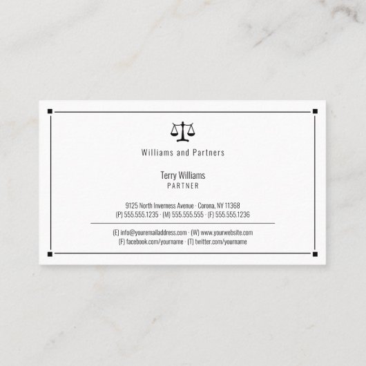 弁護士 |クエレガントラス 名刺 (裏面)