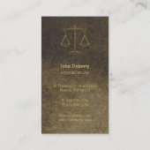 弁護士 |ゴールデンはかりで測オブジャスティス 名刺 (裏面)