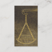 弁護士 |ゴールデンはかりで測オブジャスティス 名刺 (正面)