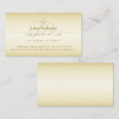 弁護士 |ゴールデンはかりで測オブジャスティス 名刺 (正面/裏面)