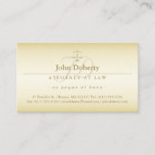 弁護士 |ゴールデンはかりで測オブジャスティス 名刺 (正面)