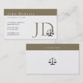 弁護士 |ゴールデンイニシャル 名刺 (正面/裏面)