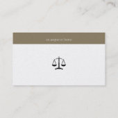 弁護士 |ゴールデンイニシャル 名刺 (裏面)