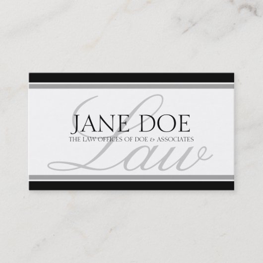 弁護士·シルバー·ロー·スクリプト 名刺 (正面)