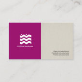 弁護士-シンプルエレガントスタイリッシュ 名刺 (裏面)