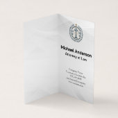 弁護士 |ジャスティスロゴ |ビジネスマン 名刺 (内部)