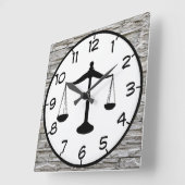 弁護士 スクエア壁時計 (傾斜)