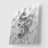 弁護士 スクエア壁時計 (傾斜)